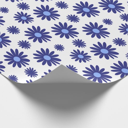 Blue Daisy Geschenkpapier (Ecke)
