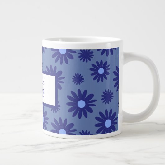 Blue Daisy Jumbo-Tasse (Rechts)