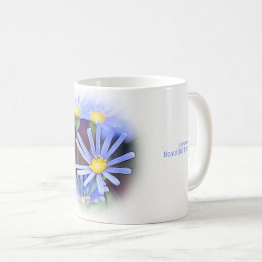 Blue Daisy Kaffeetasse (VorderseiteRechts)