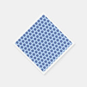 Blue Daisy Napkin ganz über Print Serviette (Ecke)