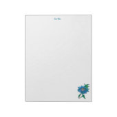 Blue Daisy Note Pad Notizblock (Rotiert)