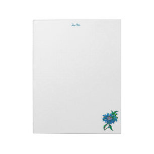 Blue Daisy Note Pad Notizblock
