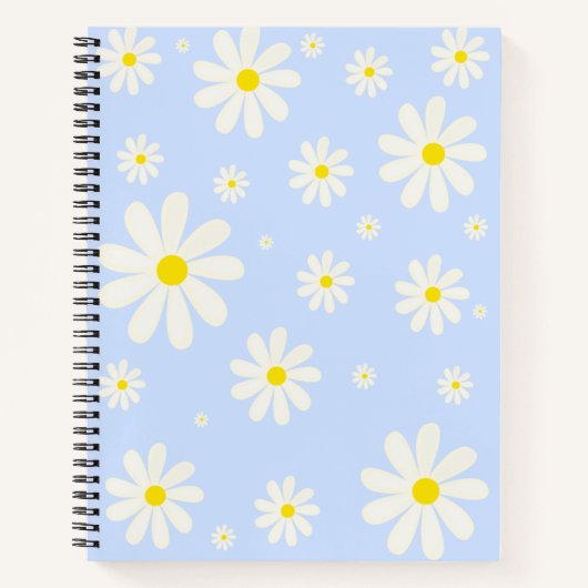 Blue Daisy Notebook Notizblock (Vorderseite)