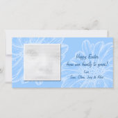 Blue Daisy Osterfoto Karten (Vorderseite)