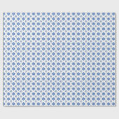 Blue Daisy Parade Geschenkpapier (Flach)