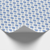 Blue Daisy Parade Geschenkpapier (Ecke)