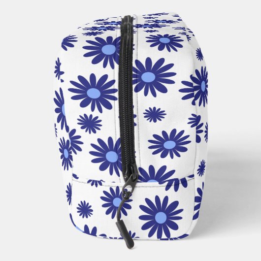Blue Daisy Pattern Waschbeutel (Rechts)