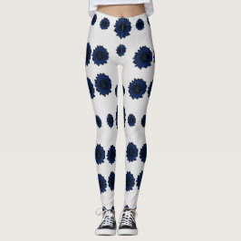 Blue Daisy...RA Leggings