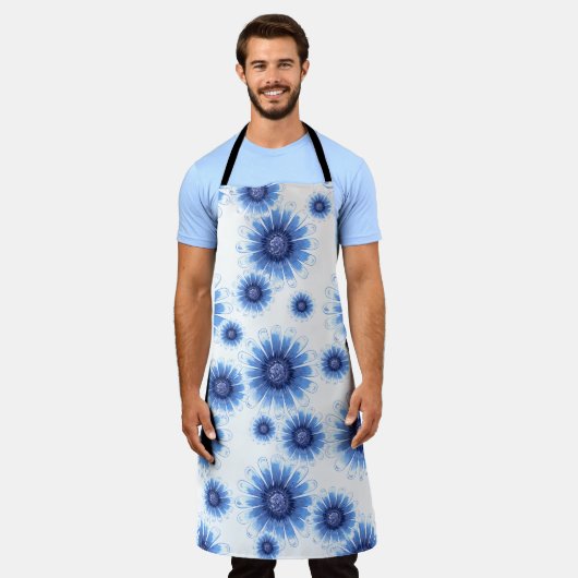 Blue Daisy Schürze (Getragen)