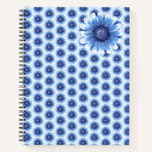 Blue Daisy Spiral Notebook Notizblock (Vorderseite)