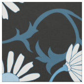 Blue Daisy Stoff (Nahaufnahme)