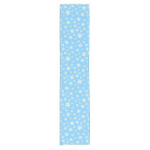 Blue Daisy Table Runner Kurzer Tischläufer (Vorderseite)