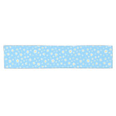 Blue Daisy Table Runner Kurzer Tischläufer (Horizontal)
