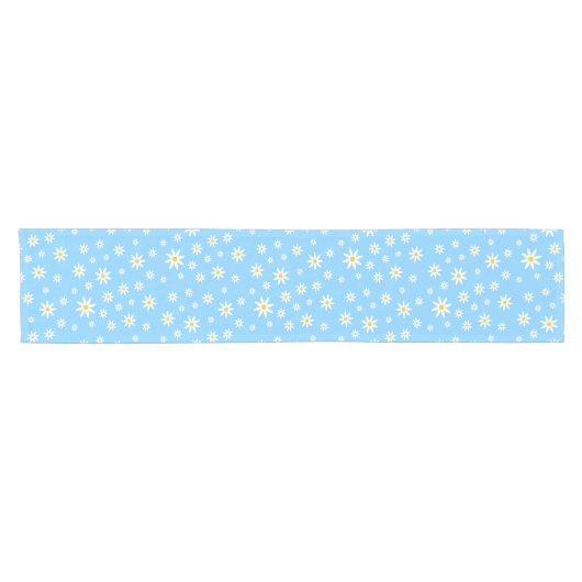 Blue Daisy Table Runner Kurzer Tischläufer (Horizontal)