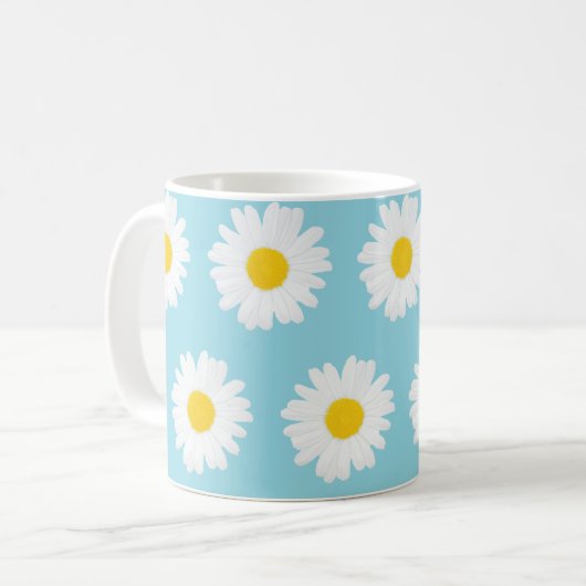 Blue Daisy Tasse (Vorderseite Links)