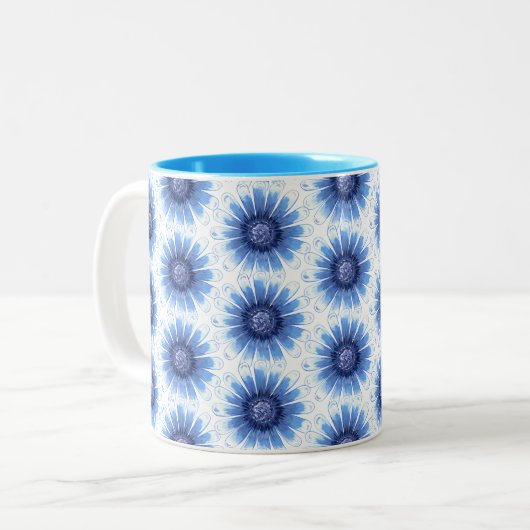 Blue Daisy Tasse (Vorderseite Links)
