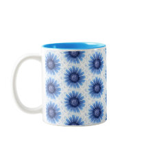 Blue Daisy Tasse