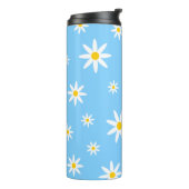 Blue Daisy Thermal Tumbler Thermosbecher (Nach links gedreht)