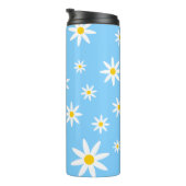 Blue Daisy Thermal Tumbler Thermosbecher (Nach rechts gedreht)