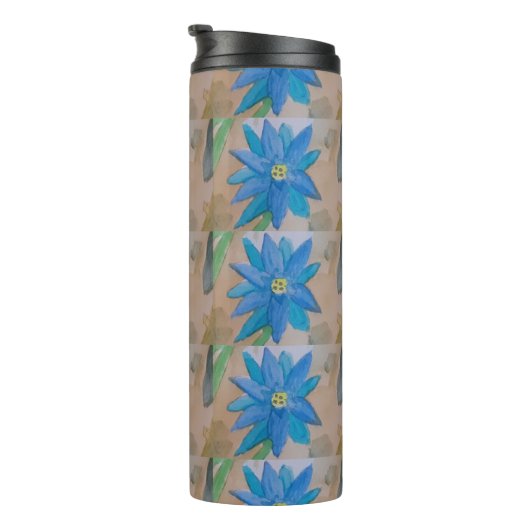 Blue Daisy Thermosbecher (Nach rechts gedreht)