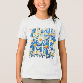 Blue Daisy Tri-Blend Shirt