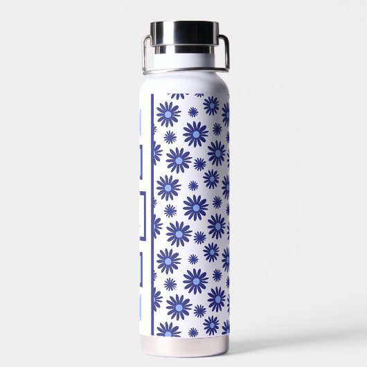 Blue Daisy Trinkflasche (Rückseite)