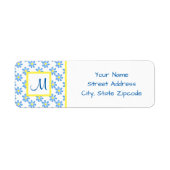 Blue Daisy Watercolor Muster 2 (Vorne)