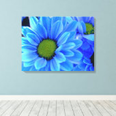 Blue Daisy Wrapped Canvas Leinwanddruck (Insitu (Holzboden))