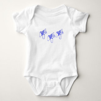 Blue Dala Horse Baby Bodysuit Strampler