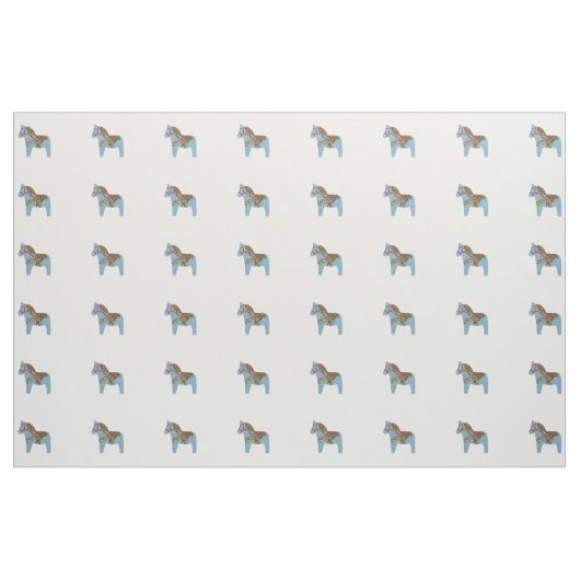 Blue Dala Horse Fabric Stoff (Fat Quarter (45,7 x 55,9 cm))