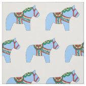 Blue Dala Horse Fabric Stoff (Muster)