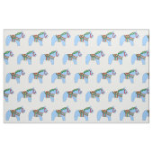 Blue Dala Horse Fabric Stoff (Fat Quarter (45,7 x 55,9 cm))