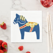Blue Dala Horse Paper Napkins Serviette (Beispiel)