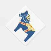 Blue Dala Horse Paper Napkins Serviette (Ecke)