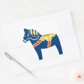 Blue Dala Horse Sticker (Umschlag)