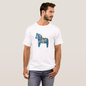 Blue Dala Horse T - Shirt (Vorne ganz)