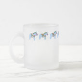 Blue Dala Horse Tasse (Links)