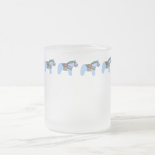 Blue Dala Horse Tasse (Mittel)