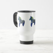 Blue Dala Horse Tasse (Vorderseite Links)