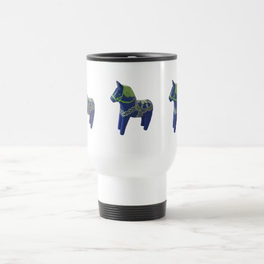 Blue Dala Horse Tasse (Mittel)