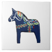 Blue Dala Horse Tile Fliese (Vorderseite)