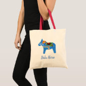 Blue Dala Horse Tote Bag Tragetasche (Vorderseite (Produkt))