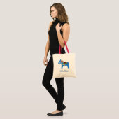 Blue Dala Horse Tote Bag Tragetasche (Vorderseite (Model))