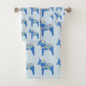 Blue Dala Pferde Badhandtuch Set (Insitu)