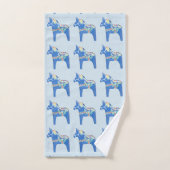 Blue Dala Pferde Badhandtuch Set (Handtuch)