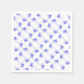 Blue Dala Pferde Serviette (Vorderseite)