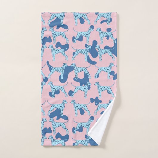 Blue Dalmatiner Badhandtuch Set (Handtuch)