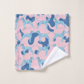 Blue Dalmatiner Badhandtuch Set (Waschlappen)