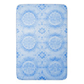 Blue Damask Bath Mat Badematte (Vorderseite Vertikal)