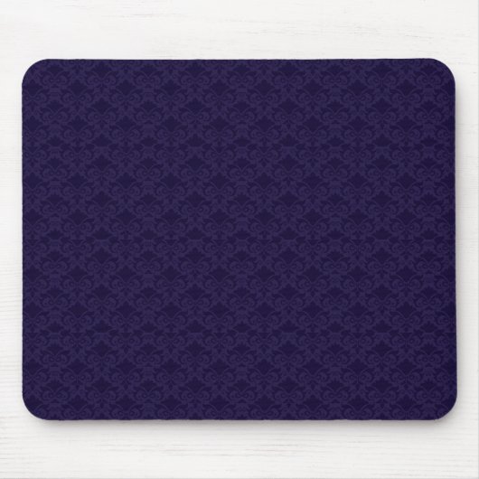 Blue Damask Bows Mousepad (Vorne)